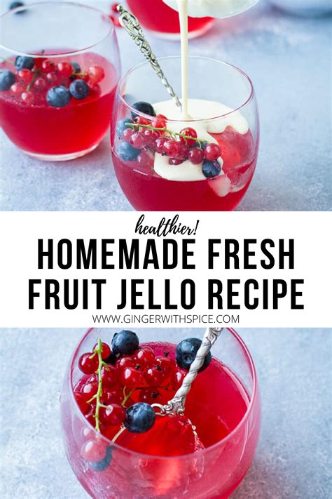Easy Homemade Jello Recipe with Fresh Fruit (Jelly).